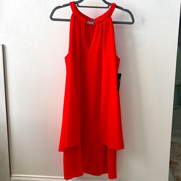 Jessica Howard Coral Sleeveless Cocktail Dress 10 - Picture 2 of 5